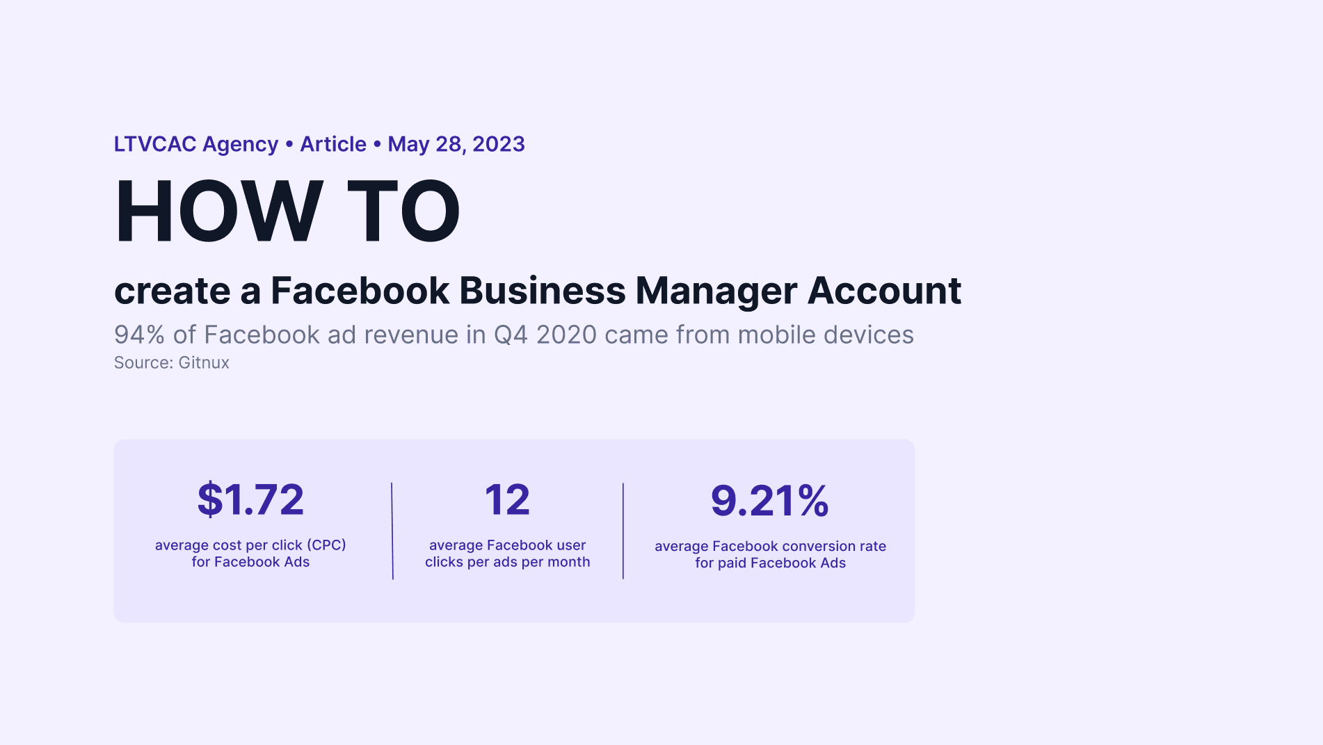 Step-by-Step guide to creating a Facebook Business Manager Account